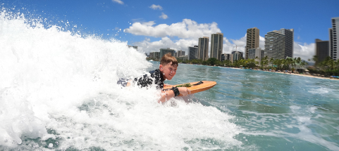 One on One Private Body Boarding Lessons in Waikiki